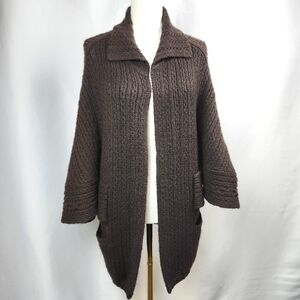 CAbi #3702 Women's Brown Repose Cape Cardigan Sweater Size XS/S